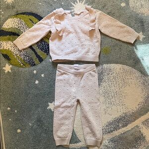 GAP Cream Baby Sweater with Textured Dots